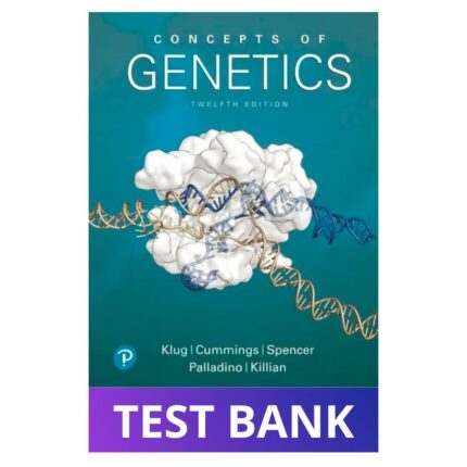 Test Bank for Concepts of Genetics, 12th Edition 